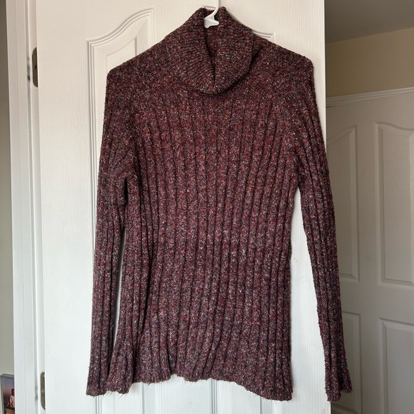 Axcess Ribbed Purple Turtleneck y2k - Picture 2 of 5